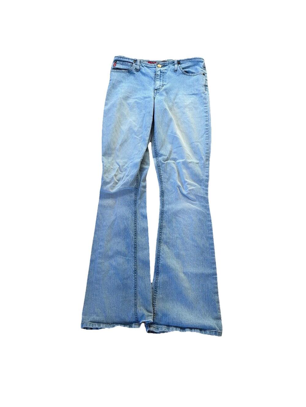 Vintage Lightwash Mudd Jeans Womens Blue Flare Low Rise